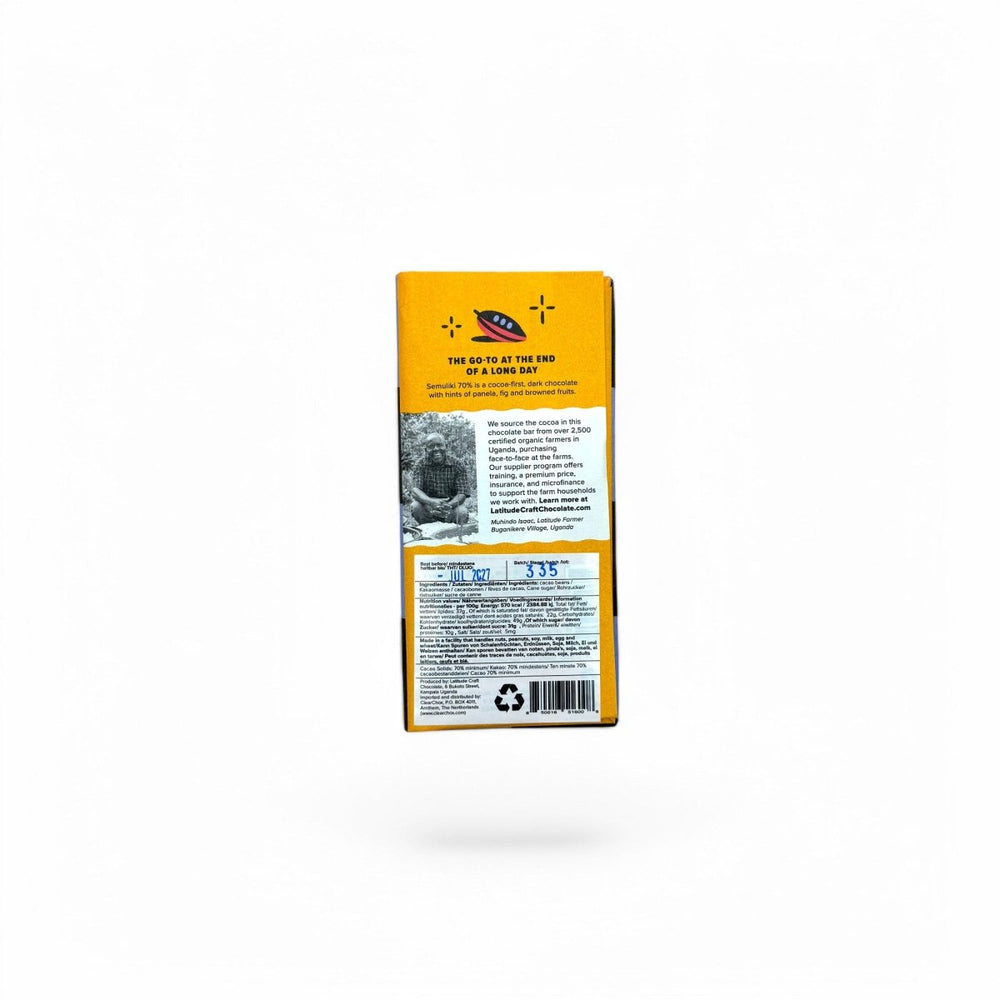 
            
                Load image into Gallery viewer, Ouganda, Semuliki 70% - Chocolats du Monde
            
        
